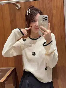 StyleCast Women Embroidered Pullover Sweaters