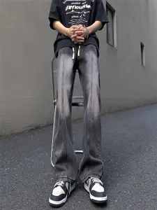 StyleCast x Revolte Men Mid-Rise Wide Leg Jeans