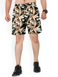 Moda Rapido Men  Printed Mid-Rise Shorts