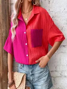 StyleCast Women Opaque Striped Casual Shirt