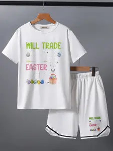 INCLUD Boys Printed Short Sleeves T-shirt With Shorts