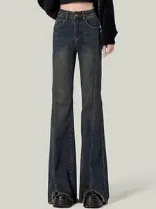 StyleCast x Revolte Women Bootcut Light Fade Mid-Rise Jeans
