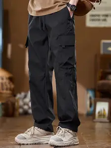 StyleCast x Revolte Men Loose Fit Pleated Cargos Trousers