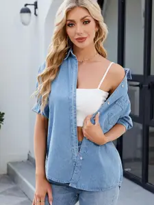 StyleCast Women Opaque Casual Shirt