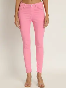 CORSICA Women Jean Skinny Fit High-Rise Light Fade Stretchable Jeans