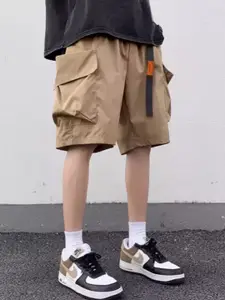 StyleCast Men Loose Fit Knee Length Cargo Shorts