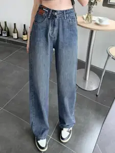 StyleCast Women Straight Fit High-Rise Light Fade Jeans