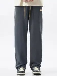 StyleCast x Revolte Men Mid-Rise Easy Wash Trousers