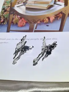 KRENOZ Silver-Plated Pearls Beaded Animal Shaped Studs