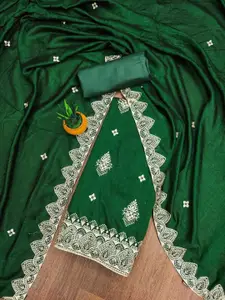 Panzora Floral Embroidered Unstitched Dress Material