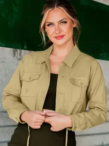 StyleCast Women Regular Fit Spread Collar Solid Cotton Casual Shirt