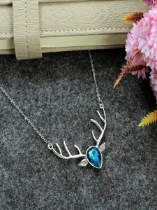 UNIVERSITY TRENDZ Silver-Plated Enamelled Necklace
