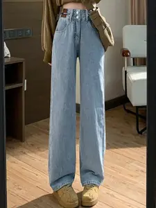 StyleCast Women Straight Fit High-Rise Jeans