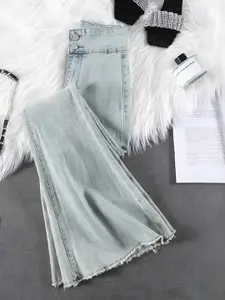 StyleCast Women Cotton Wide Leg Jeans