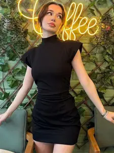 StyleCast x Revolte Women High Neck Sheath Dress