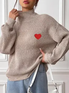 StyleCast x Revolte Women Turtle Neck Ribbed Pullover Sweaters