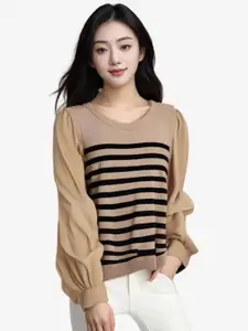 StyleCast Women Striped Sweater Vest