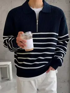 StyleCast x Revolte Men Striped Pullover