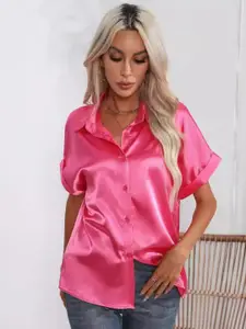 StyleCast Women Solid Opaque Casual Shirt