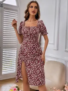 StyleCast Women Floral Printed A-Line Dress
