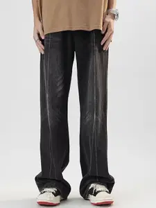 StyleCast x Revolte Men Wide Leg Light Fade Jeans