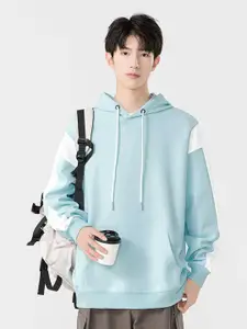 StyleCast x Revolte Men Solid Hooded Sweatshirt