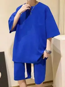 StyleCast Casual Round Neck Short Sleeves T-Shirt With Shorts