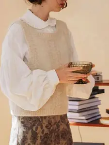 StyleCast Women Scoop Neck Sleeveless Sweater Vest