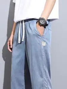 StyleCast x Revolte Men Straight Fit Mid-Rise Wide Leg Trousers