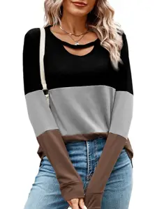 StyleCast Women Colourblocked Sweatshirt