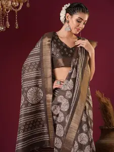 Anouk Floral Printed Sungudi Saree