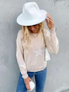 StyleCast Women Geometric Printed Pullover Sweater