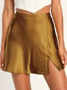 StyleCast Satin Skorts Mini Skirt