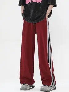 StyleCast Men Striped Relaxed-Fit Mid-Rise Track Pants