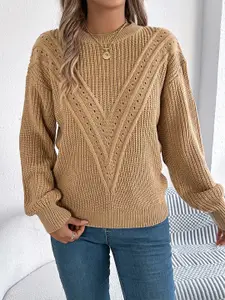 StyleCast x Revolte Women Cable Knit Pullover