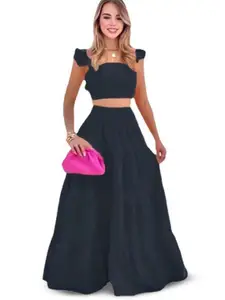 StyleCast Square Neck Top With Skirt Co-Ords