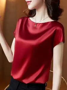 StyleCast Boat Neck Short Sleeves Regular Top