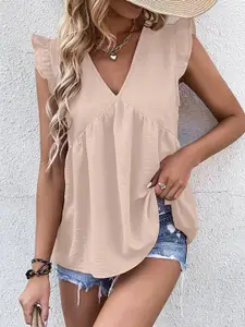 StyleCast x Revolte Flutter Sleeve Empire Top