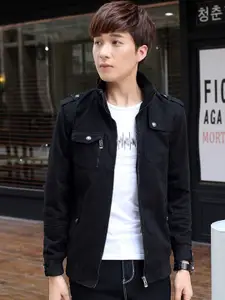 StyleCast x Revolte Men Stand Collar Insulator Tailored Jacket