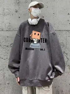 StyleCast x Revolte Men Graphic Print Pullover Sweatshirt