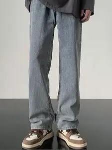 StyleCast x Revolte Men Relaxed Fit Mid-Rise Jeans