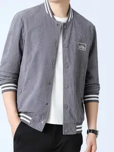 StyleCast x Revolte Men Solid Stand Collar Casual Jacket