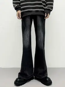 StyleCast x Revolte Men Wide Leg Light Fade Jeans