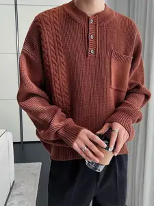 StyleCast x Revolte Men Cable Knit Pullover