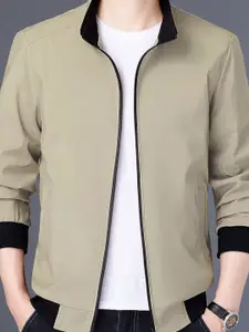 StyleCast x Revolte Men Stand Collar Bomber Jacket