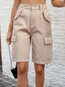 StyleCast Women Cargo Mid-Rise Shorts