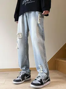 StyleCast Men Highly Distressed Light Fade Jeans