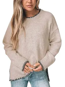 StyleCast x Revolte Women Round Neck Long Sleeves Pullover Sweaters