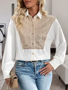 StyleCast Women Spread Collar Textured Casual Shirt