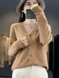 StyleCast Women V-Neck Long Sleeves Cardigan Sweaters